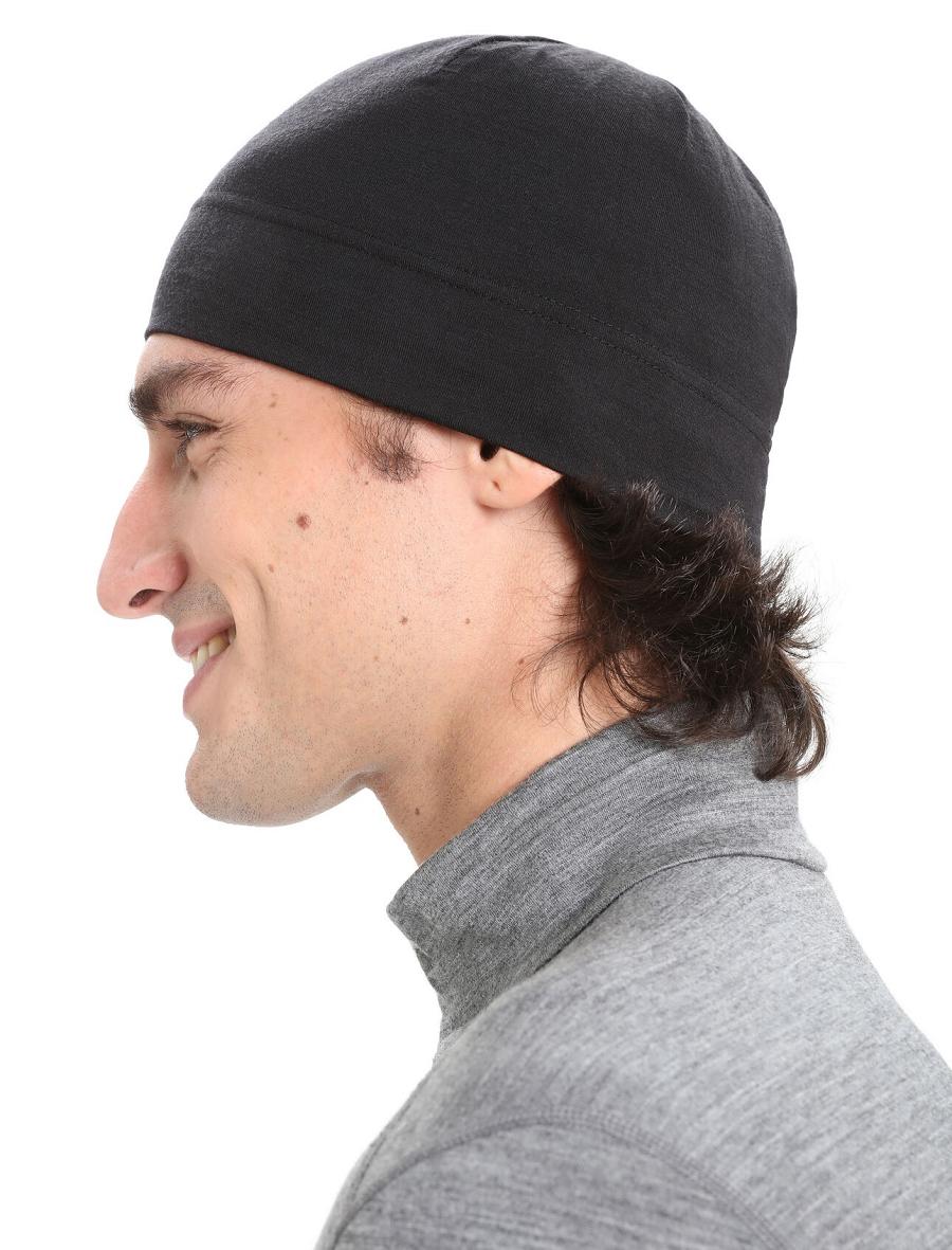 Icebreaker Unisex Merino Chase Beanie Miesten Hatut Mustat | FI 1099OKIR